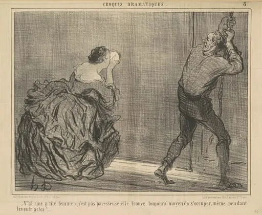 V'la une p'tite femme qu'est pas paresseuse ..., by Honoré Daumier