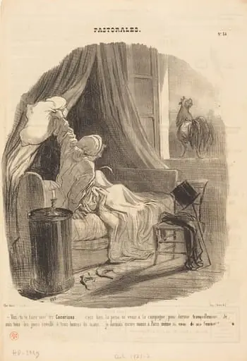 Vas-tu te taire avec tes Cocoricos..., by Honoré Daumier