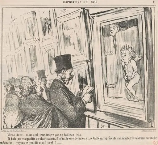 Viens donc ..., mon ami, je ne trouve pas ..., by Honoré Daumier