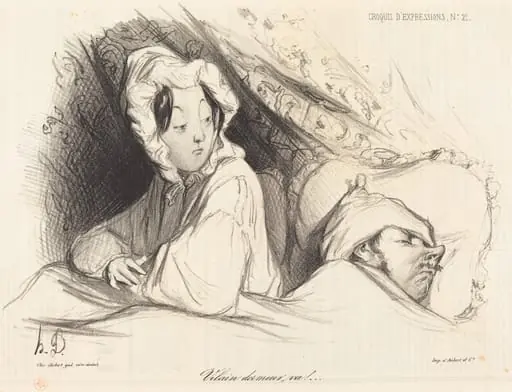 Vilain dormeur, va!, by Honoré Daumier