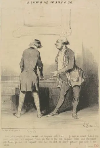 Voici votre comptre: Il vous revenait ..., by Honoré Daumier