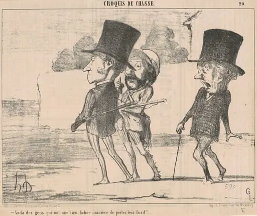 Voila des gens ont une ... fichue maniére ..., by Honoré Daumier