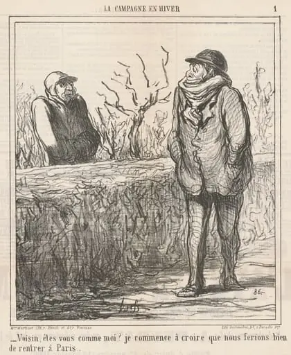 Voisin, êtes-vous comme moi? ..., by Honoré Daumier