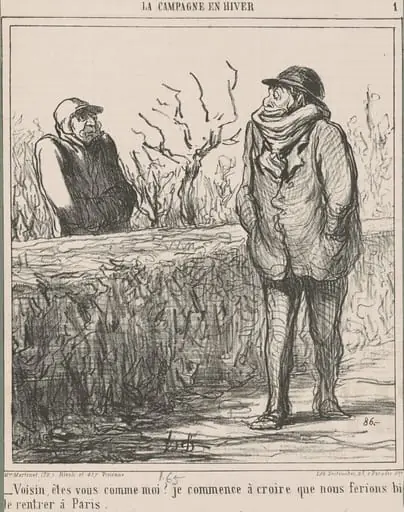 Voisin, êtres-vous comme moi? ..., by Honoré Daumier