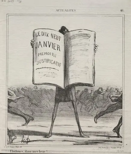 Voters, into my arms!..., by Honoré Daumier
