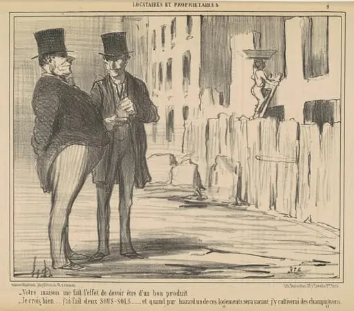 Votre maison me fait l'effet de devoir ..., by Honoré Daumier