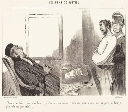 Vous aviez faim... ce n'est pas une raison..., by Honoré Daumier