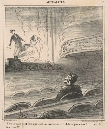 Vous croyez peut être que c'est un spectateur..., by Honoré Daumier