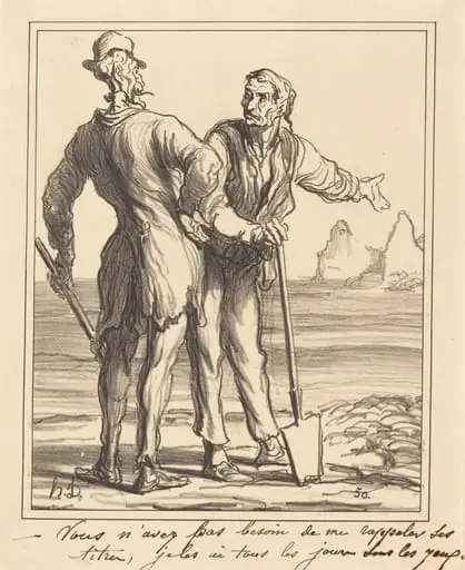 Vous n'avez pas besoin de me rappeler ses titres..., by Honoré Daumier