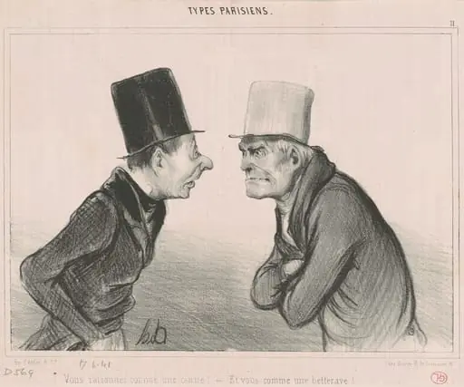 Vous raisonnez comme une canne!, by Honoré Daumier