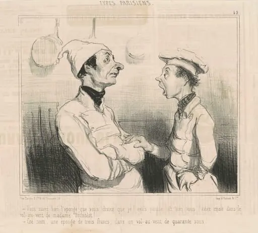 Vous savez bien l'éponge que vous disiez..., by Honoré Daumier