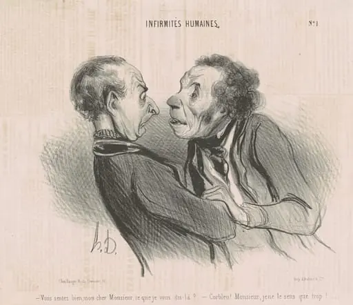 Vous sentez bien, mon cher monsieur..., by Honoré Daumier