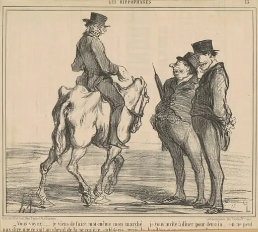 Vous voyez ... je viens de faire ... mon marché ..., by Honoré Daumier