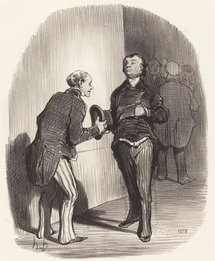 Vue d'une antichambre ministérielle..., by Honoré Daumier