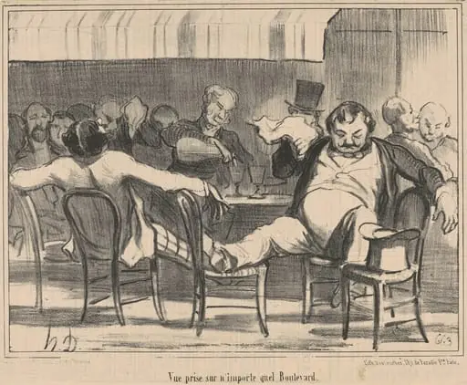 Vue prise sur n'importe quel boulevard, by Honoré Daumier