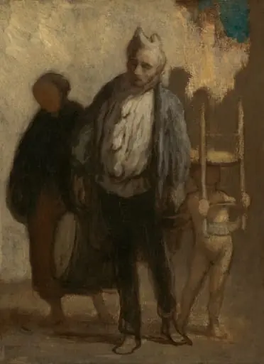 Wandering Saltimbanques, by Honoré Daumier