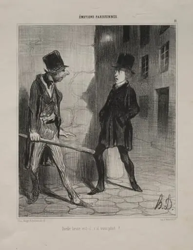 What Time is it, Please?, by Honoré Daumier
