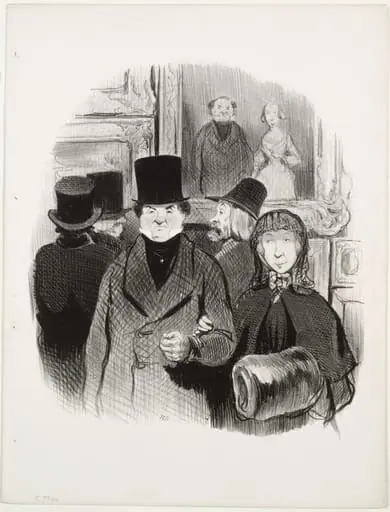 When One's Portrait is Exhibited at the Salon, by Honoré Daumier