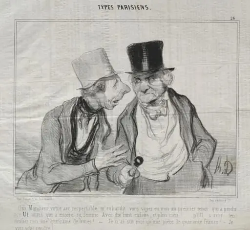 Yes, Sir, your respectable air encourages me..., by Honoré Daumier