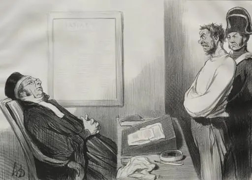 You were hungry...that is not a reason..., by Honoré Daumier