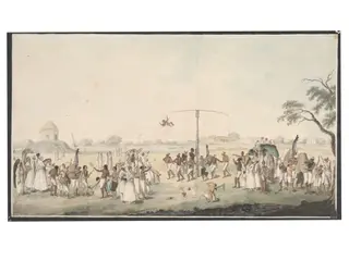 Hook-swinging festival