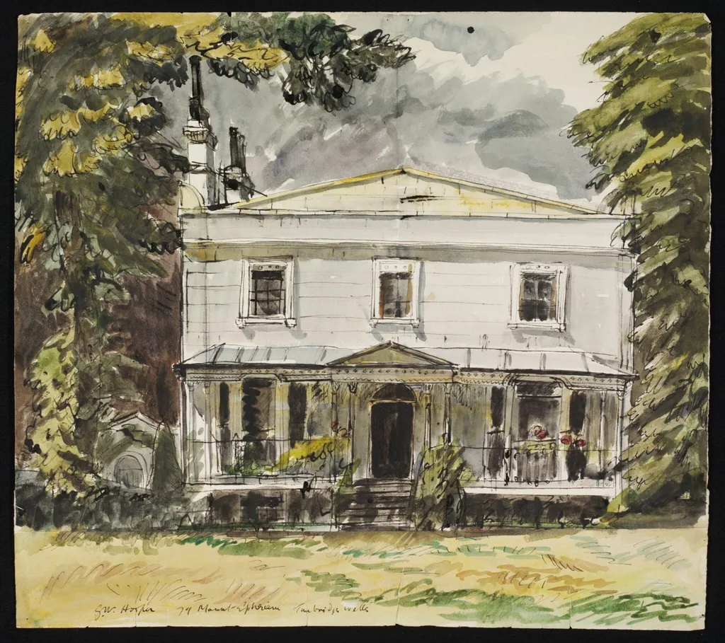 79, Mount Epraim, Tunbridge Wells, by Hooper, watercolor, 1942