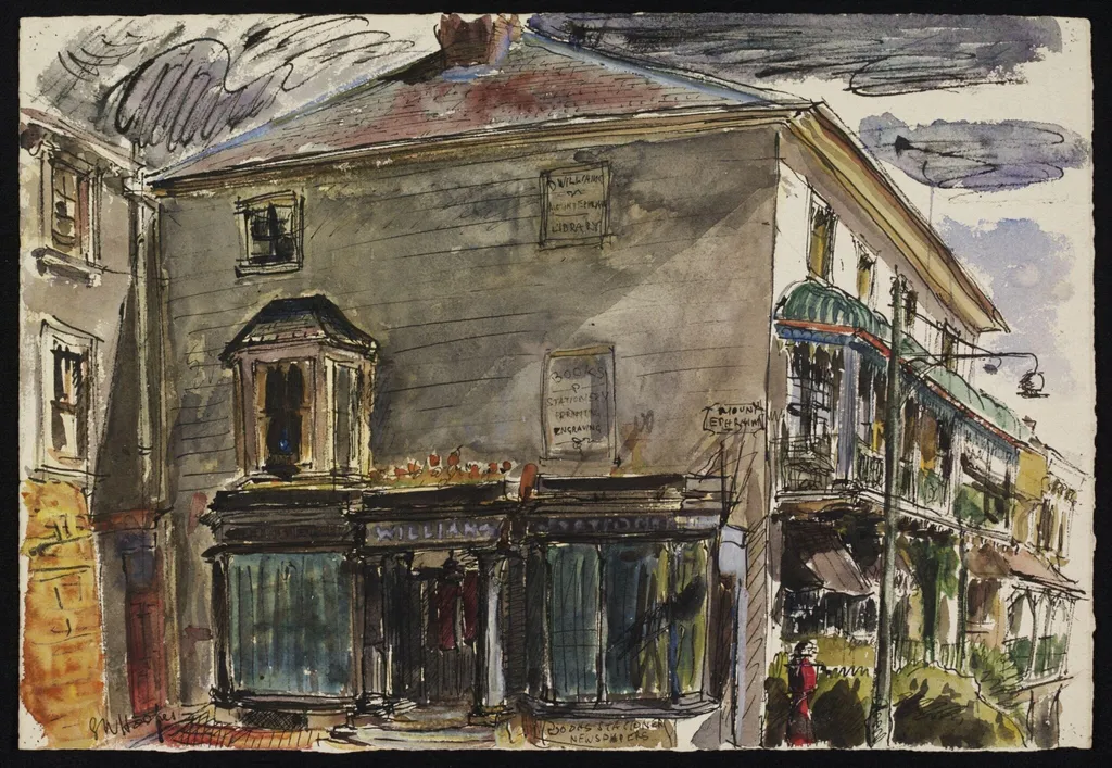 Mount Ephraim, Tunbridge Wells, by Hooper, watercolor, 1942