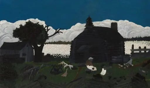 Cabin in the Cotton, by Horace Pippin