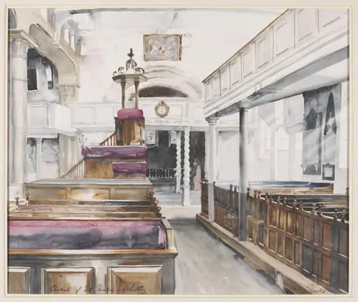 Interior of the Church of St. Mary, Whitby, by Horace Rooke