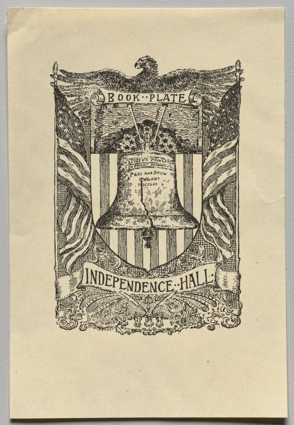 Bookplate: Independence Hall, by Horace T. Carpenter, 1907