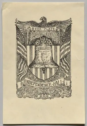 Bookplate:  Independence Hall