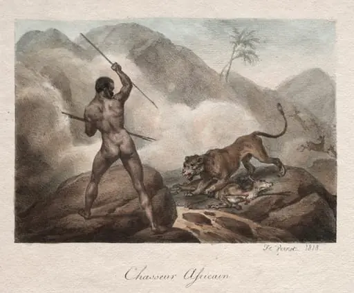 African Hunter, by Horace Vernet, 1818