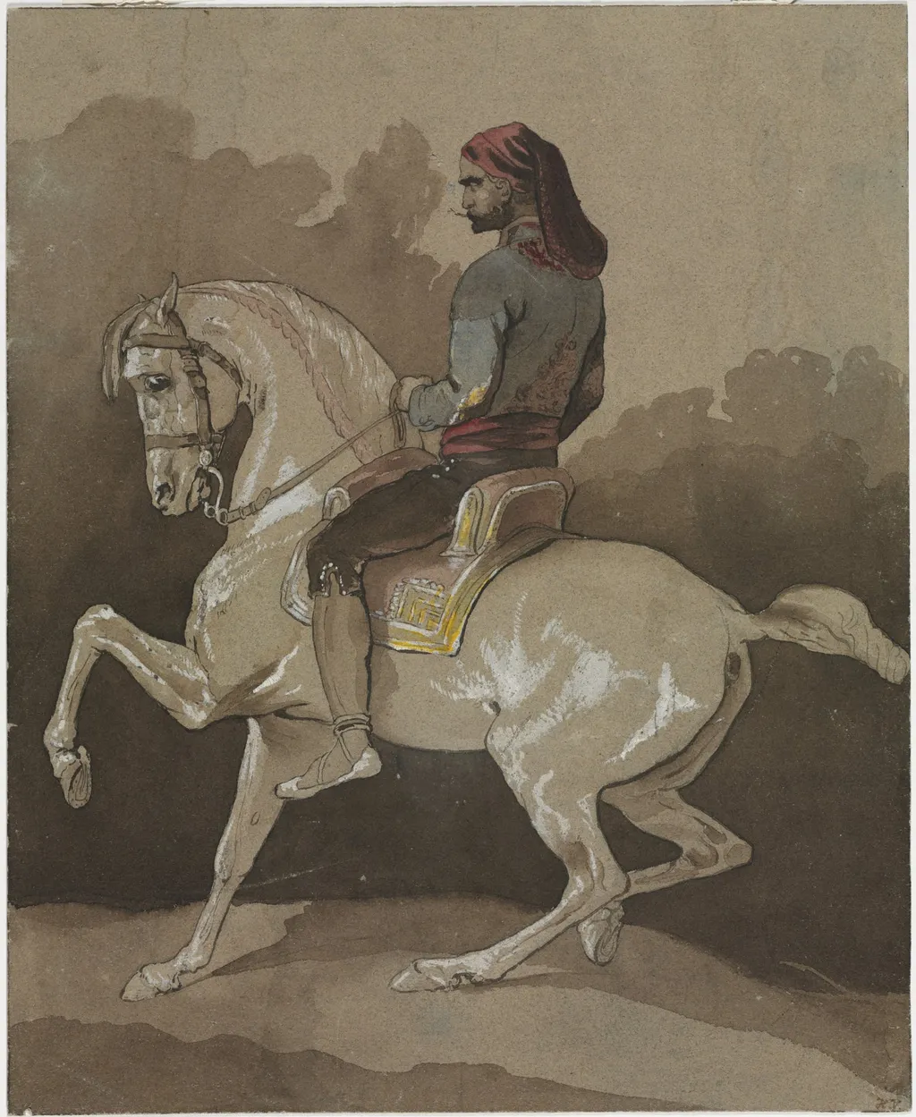Arab on Horseback, by Horace Vernet, 1804