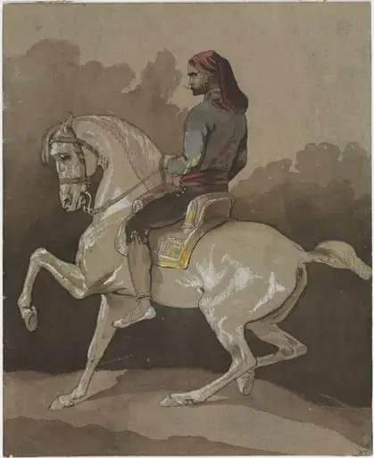 Arab on Horseback, by Horace Vernet