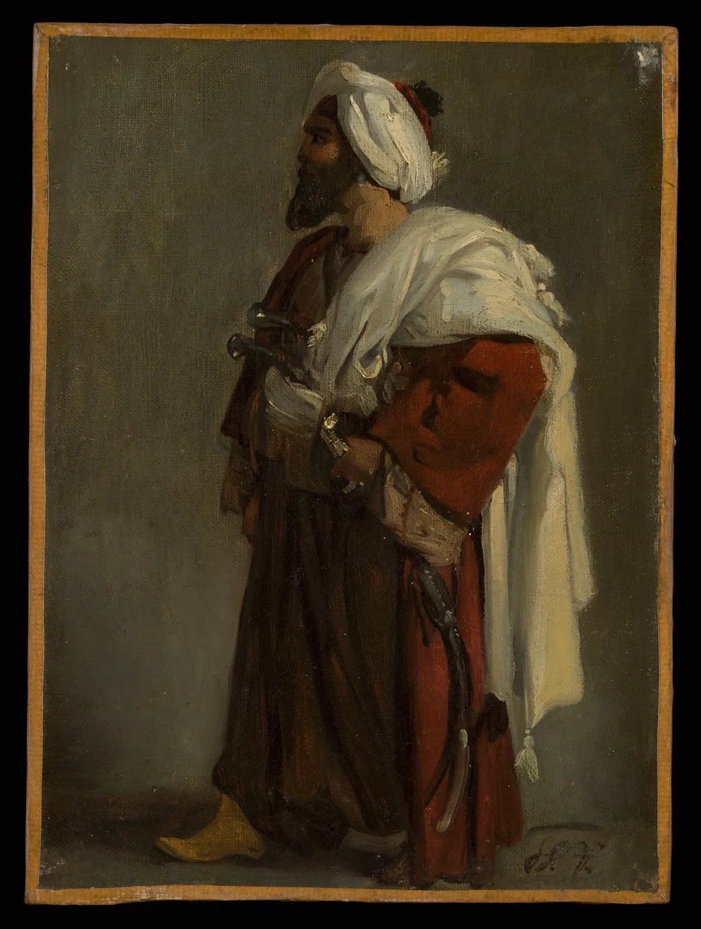 Arab Warrior, by Horace Vernet, oil, 1817