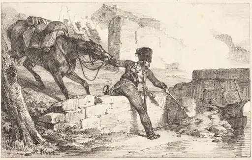 Artilleryman Lighting a Mine, by Horace Vernet
