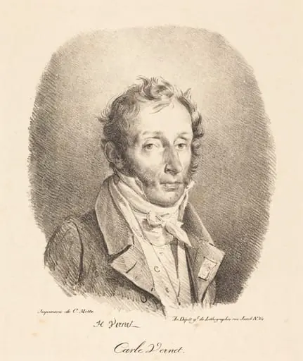 Bust of Carle Vernet, by Horace Vernet