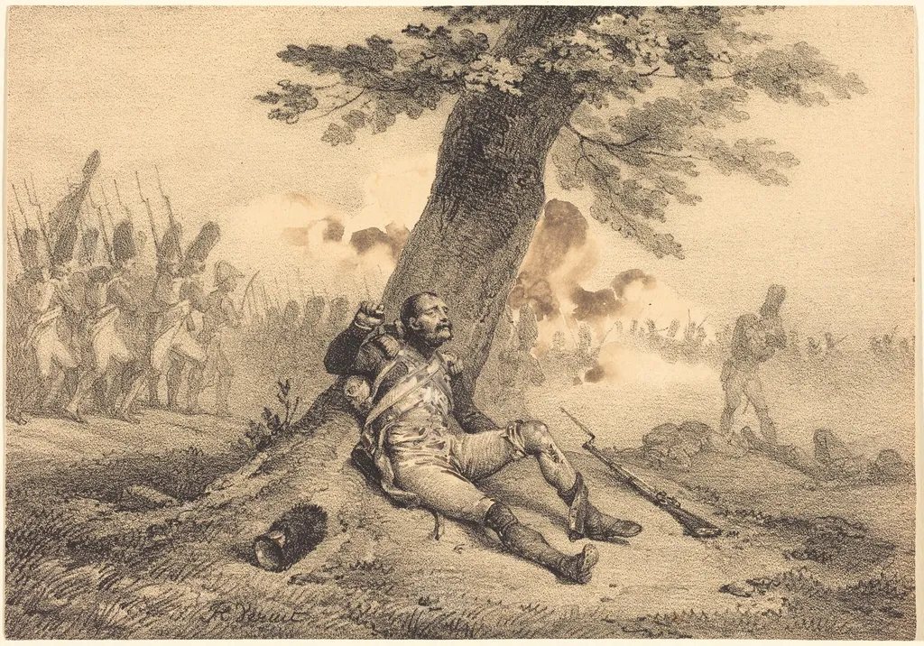 Gredin de Sort!..., by Horace Vernet, ink, 1823