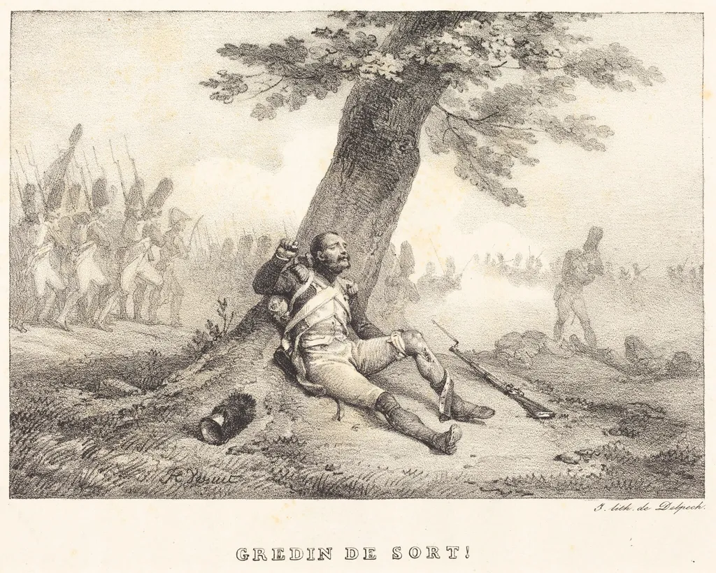 Gredin de Sort!..., by Horace Vernet, ink, 1826