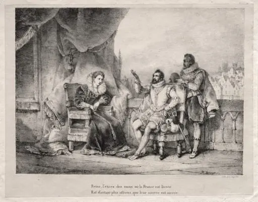 Henri IV with Queen Elizabeth, by Horace Vernet