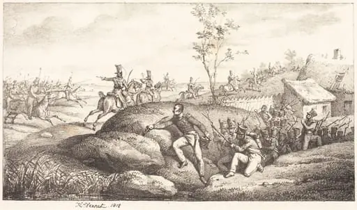 Infantry Ambush against the Cosacks, by Horace Vernet