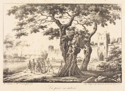 La piece en action, by Horace Vernet