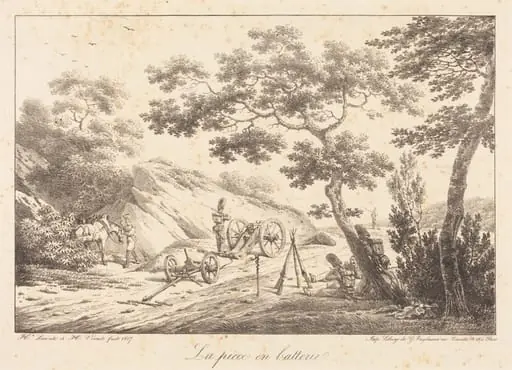 La piece en batterie, by Horace Vernet