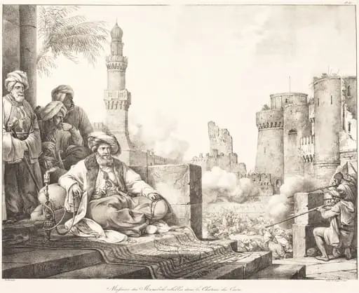 Massacre des Mameluks Rebelles dans le Château de Caire, by Horace Vernet