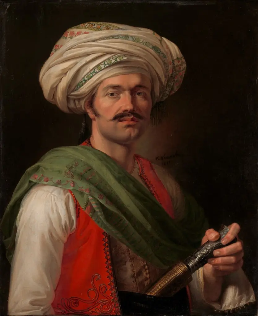 Portrait of a Mameluke, said to be Roustam Raza, by Horace Vernet