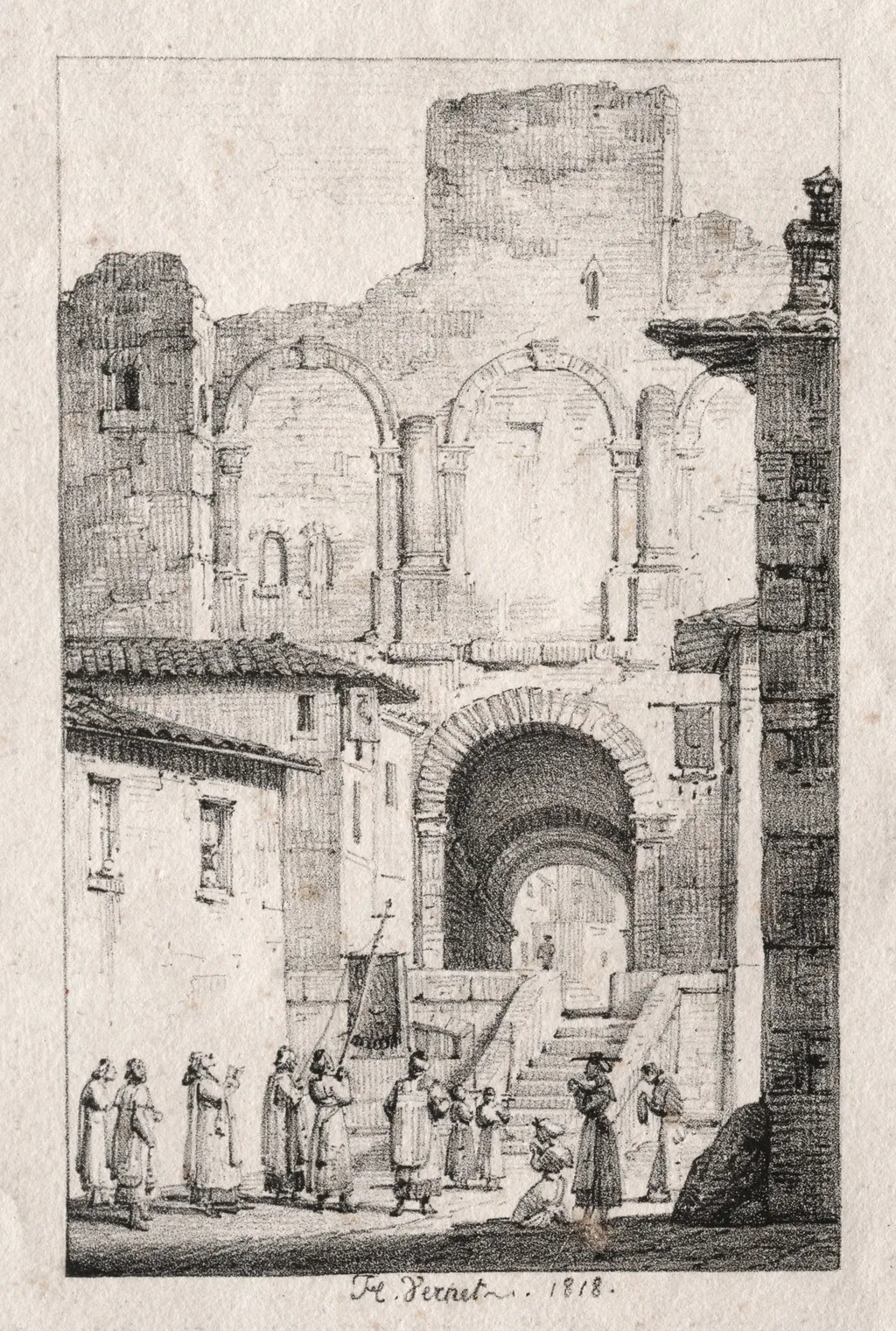 Procession at Arles, by Horace Vernet, 1818
