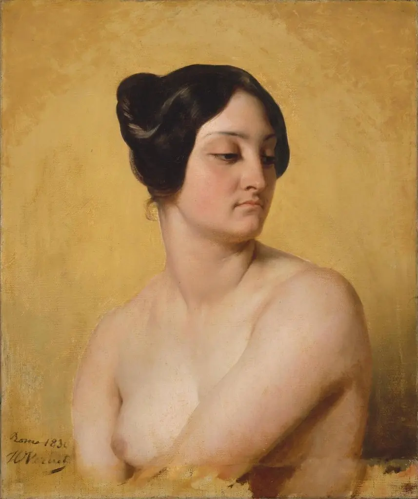 Study of Olympe Pelissier as Judith, by Horace Vernet