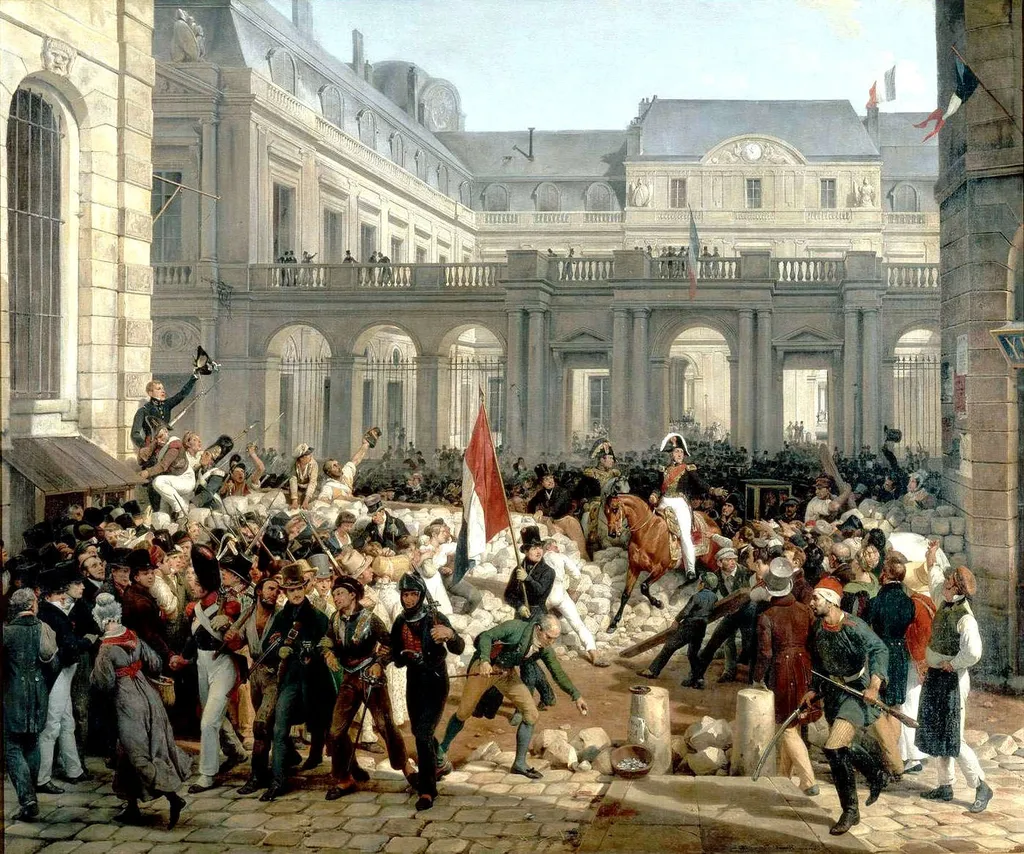 The Duke of Orleans Leaving the Palais-Royal, by Horace Vernet, unspecified, 1832