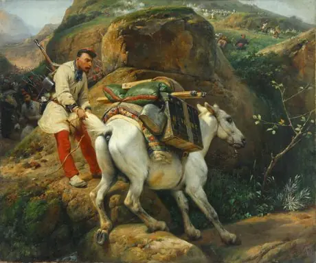 The scene of war