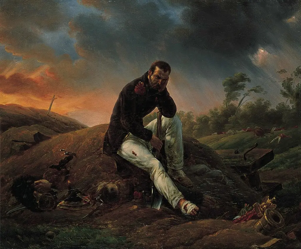The soldier on the field of battle, by Horace Vernet